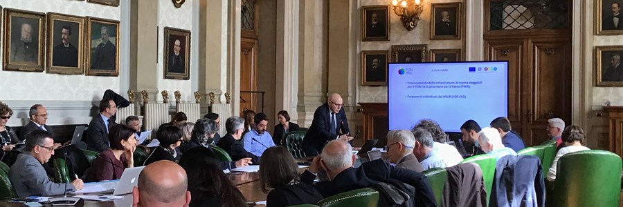 Foto scattata durante l'Info Day - Potenziamento Infrastrutture di Ricerca - 17/04/2018