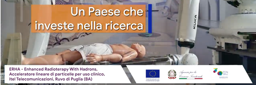 Immagine raffigura un frame del video dell'ACT sul progetto ERHA del PON Ricerca e Innovazione