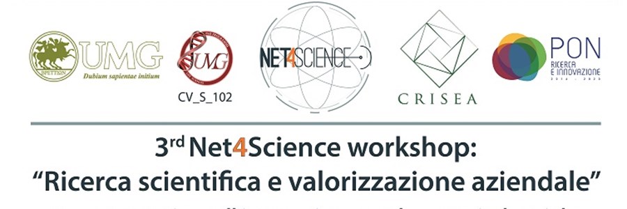 L'immagine raffigura la locandina di un workshop sulla ricerca scientifica organizzato a Catanzaro il 18 dicembre 2021