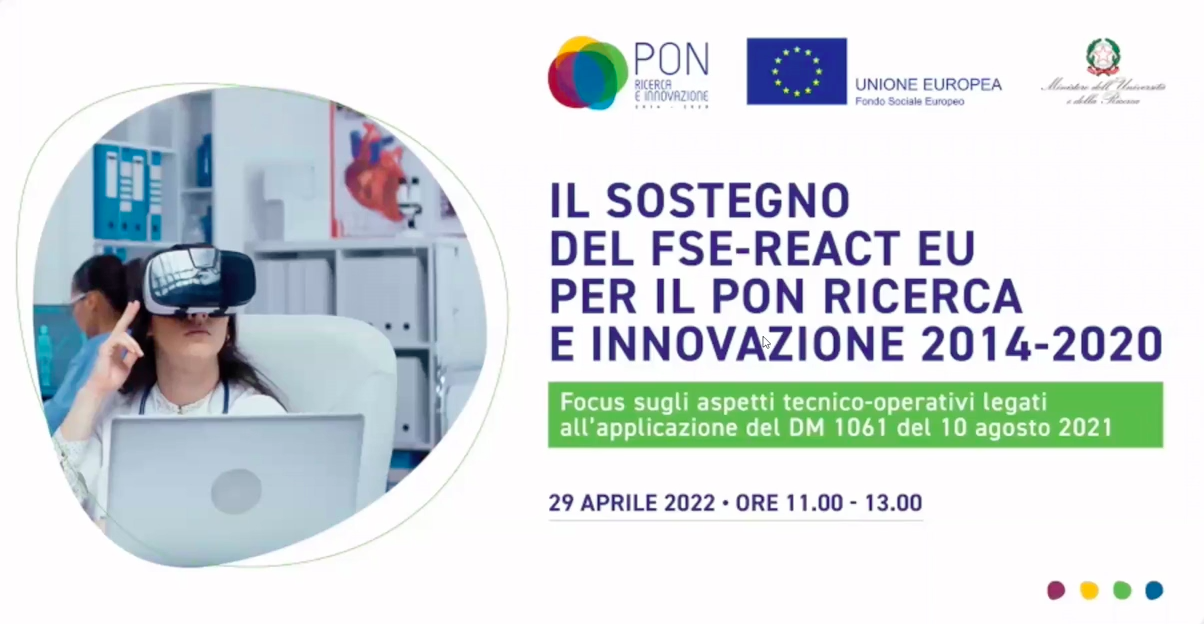 Webinar del 29 aprile 2022 sul DM 1061