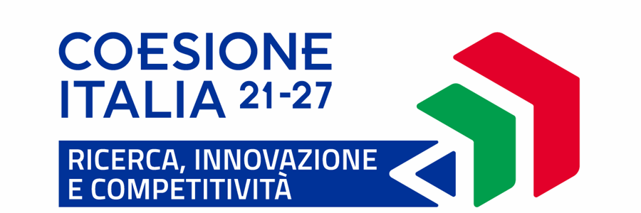 Logo Coesione Italia 2021-2027 Ricerca, Innovazione e Competitività